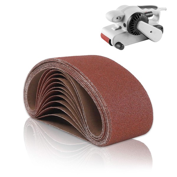 Forhandy Sanding Belts 75 x 533 mm, Pack of 15