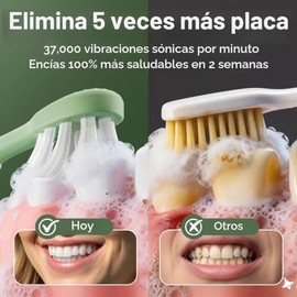 Oday Cepillo de dientes eléctrico Sonic para adultos con limpiador UV
