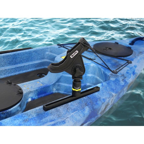 Huntury Kayak Track Fishing Rod Holder with Rubber Strap Easy