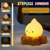 HPYDIY Cute Fake Campfire Lamp, Rechargeable Night Light with Flickering