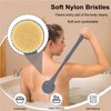 Back Scrubber for Shower,20.5" Long Handle Shower Brush for Body