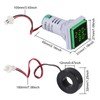 2PCS AC Voltage Current Meters, Dual LED Display Digital Voltmeter