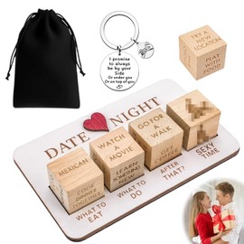 Date Night Dice for Couples, Romantic Couples Game, Valentine's Day Gifts, Funny Date Night Dice for Husband Wife Anniversary Valentine Gifts