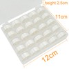 New brothread 25pcs White 70D/2 (60WT) Prewound Bobbin Thread Plastic