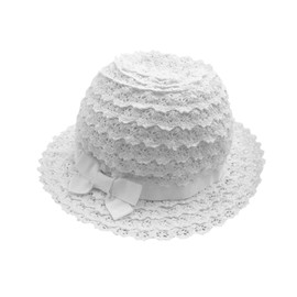 jerague Baby Toddler Kid Girl Lace Sun Hat Bowknot 50 UPF Summer Becah Breathable Hat White