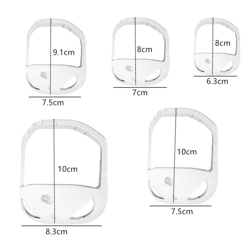 5 Sizes Set Goatee Beard Shaper Beard Styling Template Beard