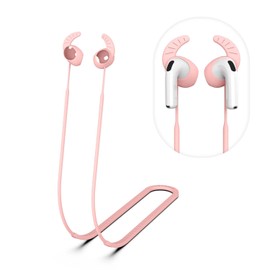 Anti-Slip Straps for AirPods 4 Earbuds, Soft Silicone Airpods 4 Strap Anti-Slip Anti-Lose AirPods 4 Accessories Compatible with AirPods 4th Generation Earbuds,Pink