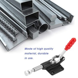 Toggle Clamps Quick Release Akozon Toggle Clamp Iron Galvanized Quick Fixed Toggle Clamp Holding Latch Push Pull Action Hand Tool for Machine Operation, Woodworking, Welding, Molding(GH-305-CM)