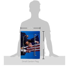 Ornament Collection Trump Rally 2024 Flag Support Our Troops Wall Hanging Deor for Home Porch President 47 MAGA Yard Sign Poster Outdoor Patriotic Decorations, Republican Gifts Made in USA