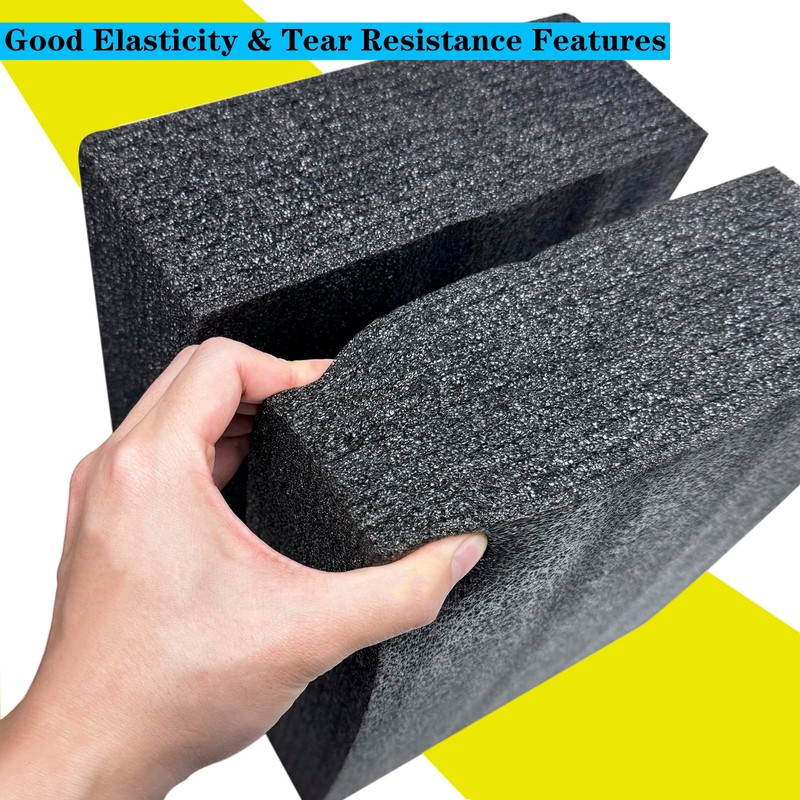 QISF 2PCS Cuttable Polyethylene Foam Block 12x10x3.5Inch Packing Sheet,9CM/3.5In Thick