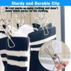 Stainless Steel Sock Drying Rack with 20 Clips, Stainless Steel