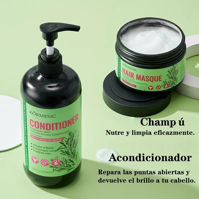 Shampoo Cola Caballo Romero Y Keratina Acelera Crecimiento