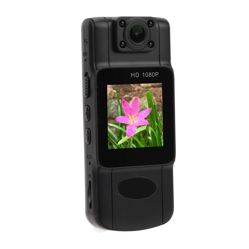 Wearable Camera 2K Night Vision 180 Degree Lens Rotation Magnetic