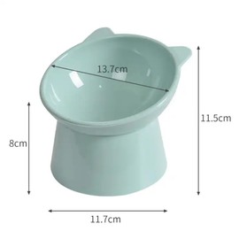 3pcs Elevated cat bowls，Raised Cat Feeding Bowls with Stand，Anti Vomit Cat Food Bowl，Cat Feeder Food Water Bowl Cat Dishes 15° Tilted Raised Cat Feeder