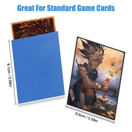 Homgaty Card Sleeves, 300 Pockets Trading Cards, 50 Pages Pro 6-Pocket Empty Collector's Folder, Pocket Pages for Exchange Cards, Card Sleeves for Skylanders, MTG, Colour Mixing
