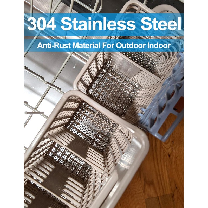 2Pack 5Mesh 10'' x 14'' Wire Mesh Screen, 304 Stainless