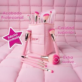 PINK UP  Foundation Brush  Para Maquillaje Líquido  Aplicación Uniforme y Acabado Natural  Cerdas Sintéticas Suaves  Brochas  Maquillaje  PK18        