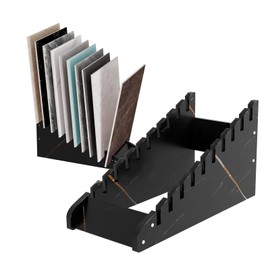 XNKLMYT 2 Pcs Tile Sample Rack, 10-tier Tile Sample Display Stand