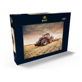 MyPuzzle Modern Red Tractor at Sowing - Premium 1000 Piece Puzzle - MyPuzzle Special Collection by Puzzle Galaxy