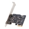 PCIe 3.0 X1 to 4 Port SATA3 Adapter Card Professional