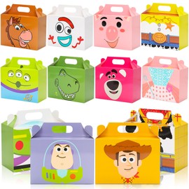 24PCS Toy Inspired Story Gift Box - Cartoon Theme Birthday Party Supplies Gift Goodie Bags Cartoon Theme Goodie Box for Party Favors