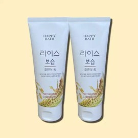 Happy Bath [해피바스] 라이스 보습 클렌징폼 200g 2개 Happybath Rice Moisturizing Cleansing Foam 200g 2pcs