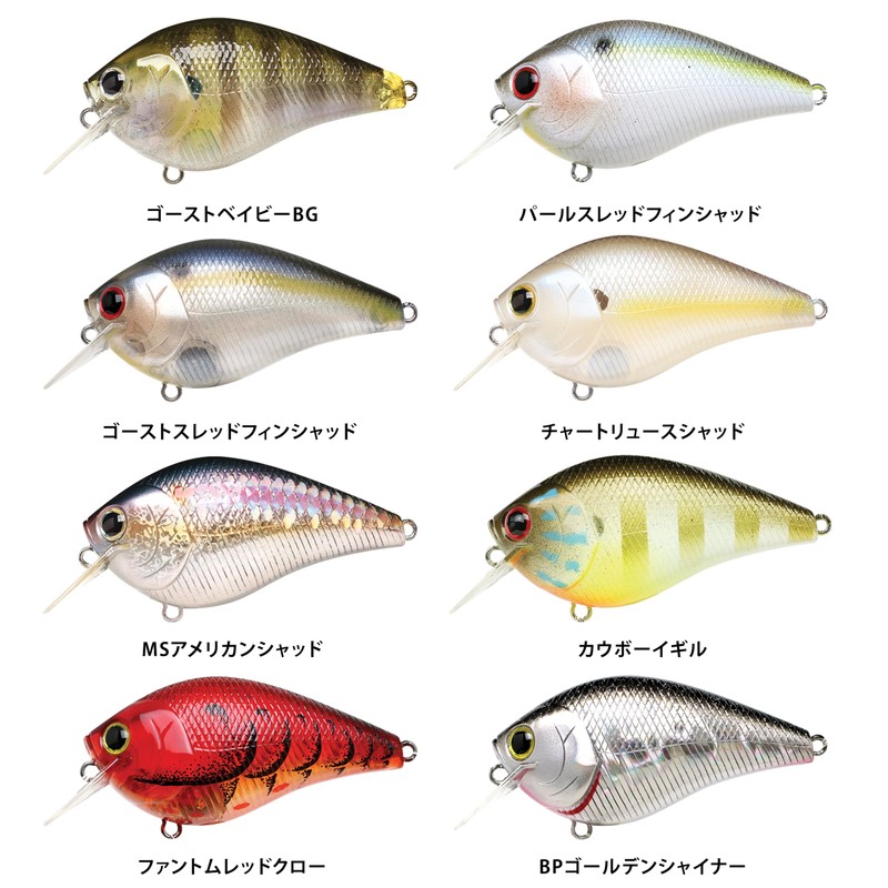 LUCKY CRAFT Crankbait Fat CB BDS2 (186 Ghost Thread Fin