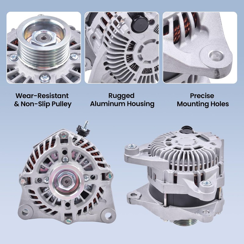 FuseRish A5TL0491 150A Alternator Compatible with Mazda 3 2014-2018 2.0L