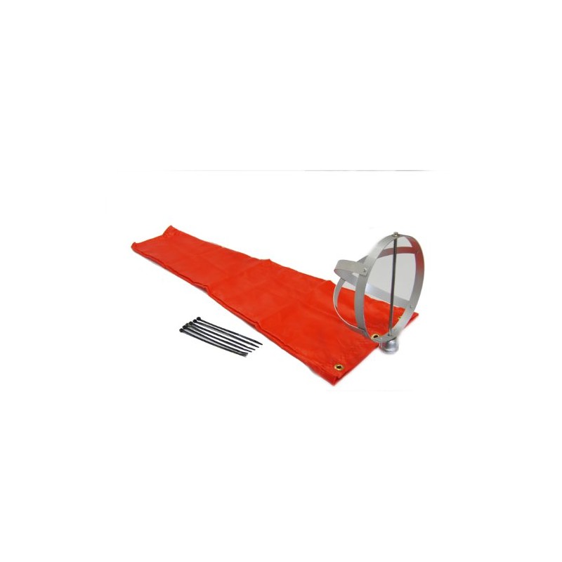 Airport Windsock Corporation 8" X 36" Orange Windsock and 8"