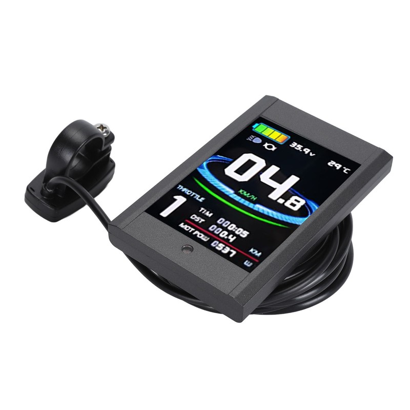 Bike Display Panel Waterproof Colorful Portable 5 Pins 24V 36V