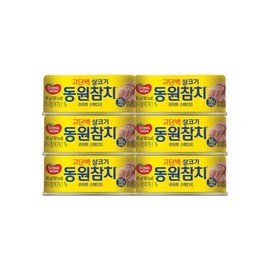 동원참치 250g x 6캔/고추/야채 외 선택 Dongwon Tuna 250g x 6 cans/Spicy/Vegetable and more options