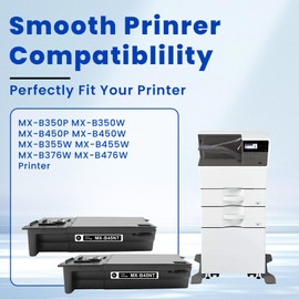 Vylent MX-B45NT High Yield Toner Cartridge Replacement for Sharp MX-B45NT Toner Cartridge for Sharp MX-B350P MX-B350W MX-B450P MX-B450W MX-B355W MX-B455W MX-B376W MX-B476W Printer Ink 2 Pack