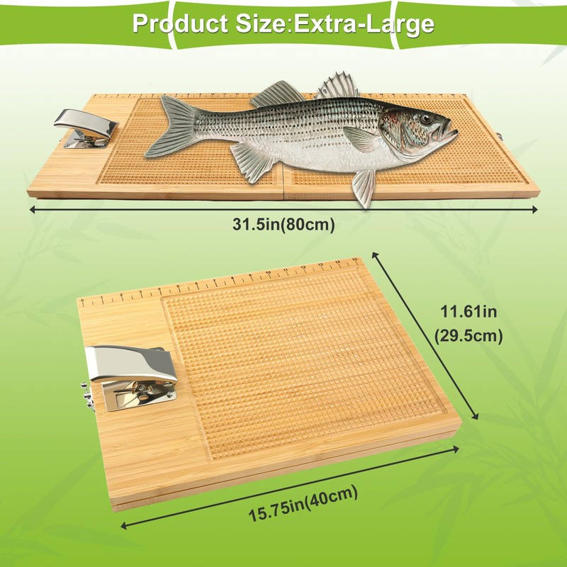 Essenhome Foldable Fish Cleaning Board with Clamp - Extra Large