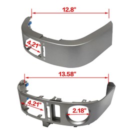 NLQR 1 Pair Center Inner A/C Dash Air Vent Cover Trim Panel Compatible with Toyota Prius 2004-2009 55670-47060 55680-47020 Left and Right Air Vent Outlet Panel