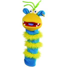 The Puppet Company - Knitted Puppet - Ringo, Sky Blue/Yellow