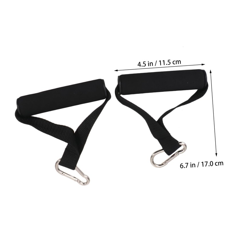 BIUDECO Carabiner Tension Rope Handles Set 2 Pairs of Fitness