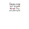 Singing Lesson Practice Planner & Journal (Birds)