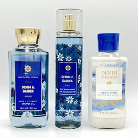 Denim & Daisies Bath & Body 3-Piece Bundle | Body Lotion, Shower Gel and Fine Fragrance Mist