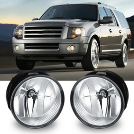 Daikokuya Halogen Fog Lights Assembly Comaptible with 2007 2008 2009 2010 2011 2012 2013 2014 Ford Expedition, Compatible with 2008 2009 2010 2011 Ford Ranger, 1 Pair Fog Lamp Replacement