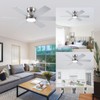 Kviflon 46 inch Ceiling Fans with Lights and Remote/APP Control,