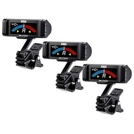 KORG AW-LT100G Clip-on Tuner for Guitar Set of 3