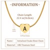 VGROSIA 18K Initial Necklace For Women Gold, Dainty Necklaces For