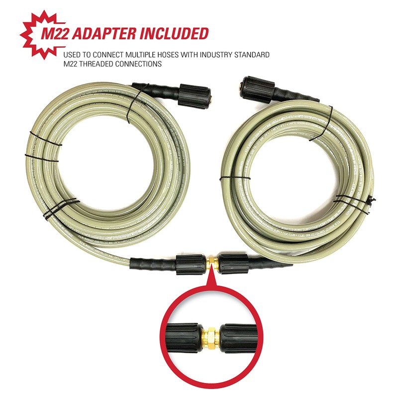 Simpson Cleaning 40226 Morflex Series 3700 PSI Pressure Washer Hose,