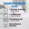 Azteca Sábanas Matrimonial Ultra Suave, Cajón Hasta 38 Cm De