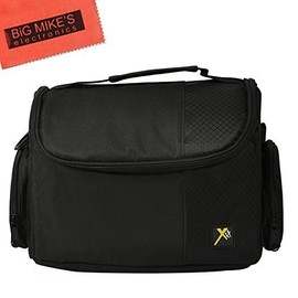 Deluxe Soft Medium Camera Case for Nikon DL 24-500, DL 18-50, DL 24-85, DF, D90, D500, D3000, D3100, D3200, D3300, D3400, D5000, D5100, D5200, D5300, D5500, D7000, D7100, D7200, D300, D300s, D600, D610, D700, D750, D800, D810, D810A Digital SLR Cameras