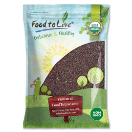 Organic Black Quinoa, 10 Pounds – Non-GMO, Whole Grain, Sproutable, Kosher, Vegan, Sirtfood, Bulk. Easy to Cook. Good Source of Healthy Fats, Protein, Fiber. Perfect for Salads, Soups, Stews.