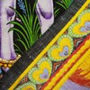 Lord Krishna Indian Decor Cotton Tapestry Poster Size Black Wandbehang