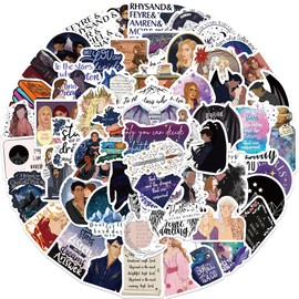 60Pcs Acotar Merchandise Stickers, Cool Book Graphic Stickers Pack for Water Bottle, Skateboard, Laptop, Phone, Journaling, Vinyl Waterproof Decals for Kids, Toddlers, Teens, Adults