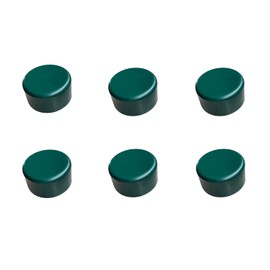 Tappi per pali da 48 mm, colore verde, tappo di copertura per recinzione, tappi rotondi, 6 pezzi