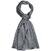 Lorenzo Cana Men's Scarf 100% Silk in Harmonious Grey Tones
